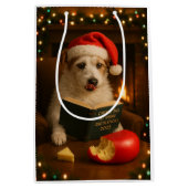 Kaas Belasting Kerstcadeau Tas - Jack Russell Medium Cadeauzakje (Voorkant)