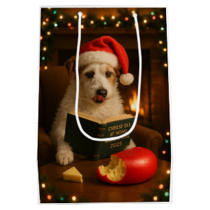Kaas Belasting Kerstcadeau Tas - Jack Russell Medium Cadeauzakje