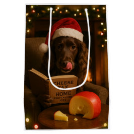 Kaas Belasting Kerstcadeau tas - Working Cocker Medium Cadeauzakje