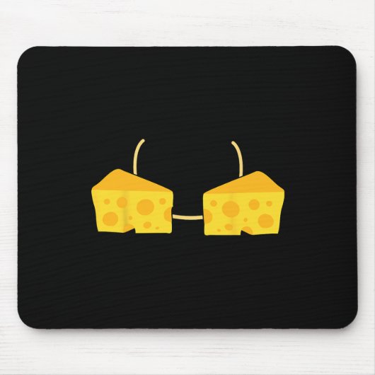 Kaas BH Kostuum Schattige Makkelijk Eten Halloween Muismat (Voorkant)