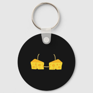 Kaas BH Kostuum Schattige Makkelijk Eten Halloween Sleutelhanger