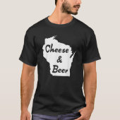 Kaas Bier Wisconsin oude mode wisco brouwsel sh T-shirt (Voorkant)