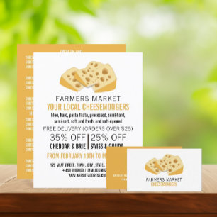 Kaas Blokken, Cheesemonger Adverteren Flyer