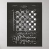 Kaas Board 1923 Patent Art Chalkboard Poster (Voorkant)