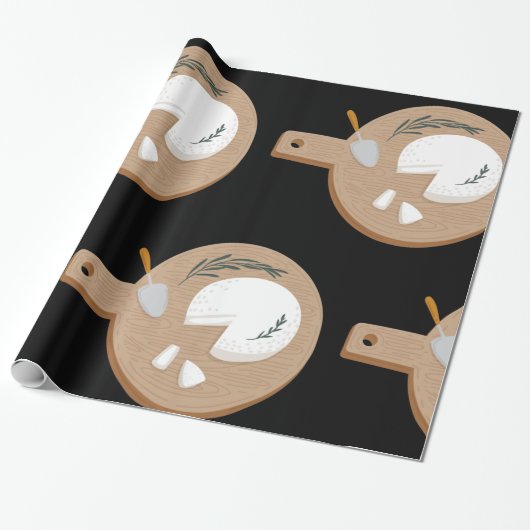 Kaas Board Cadeaupapier (Uitgerold)