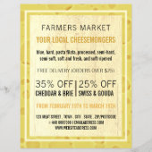 Kaas Board Design, Cheesemonger Adverteren Flyer (Voorkant)
