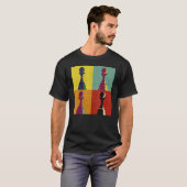 Kaas board game Piece Pawn Checkmate Pop Style T-shirt (Voorkant volledig)
