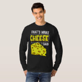 Kaas Board Sticks Vegan Funny Puns T-shirt (Voorkant volledig)