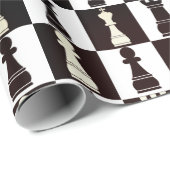 Kaas board zwart/wit patroonpapier cadeaupapier (Rol Hoek)