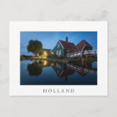 Kaas boerderij bij de schemering in Nederland Briefkaart (Voorkant)