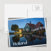 Kaas boerderij bij de schemering in Nederland Briefkaart (Voorkant / Achterkant)