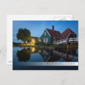 Kaas boerderij bij de schemering in Nederland Briefkaart (Voorkant / Achterkant)