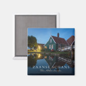 Kaas boerderij bij de schemering in Nederland Magneet (Voorkant / Achterkant)