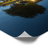 Kaas boerderij bij de schemering in Nederland Poster (Hoek)