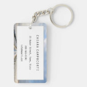 Kaas boerderij bij de schemering in Nederland Sleutelhanger (achterkant)