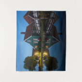 Kaas boerderij bij de schemering in Nederland Wandkleed (Voorkant)