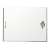 Kaas bord en schaakstukken  kunst notitieblok (Voorkant)