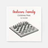 Kaas bord en schaakstukken  Kunstruimte Servet (Voorkant)