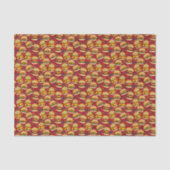 Kaas Burgerpatroon op rood Tissuepapier (Voorkant)