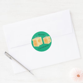 Kaas Cadeau Dozen Ronde Sticker