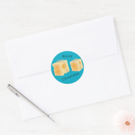 Kaas Cadeau dozen Ronde Sticker