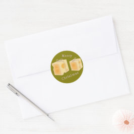 Kaas Cadeau Dozen Ronde Sticker