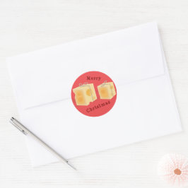 Kaas Cadeau Dozen Ronde Sticker