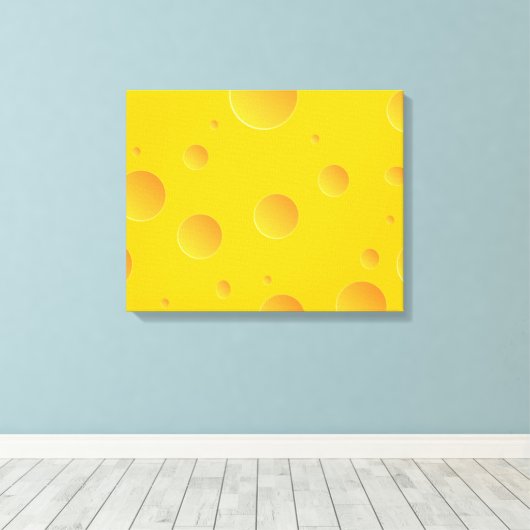 Kaas Canvas Afdruk (Insitu (Houten vloer))