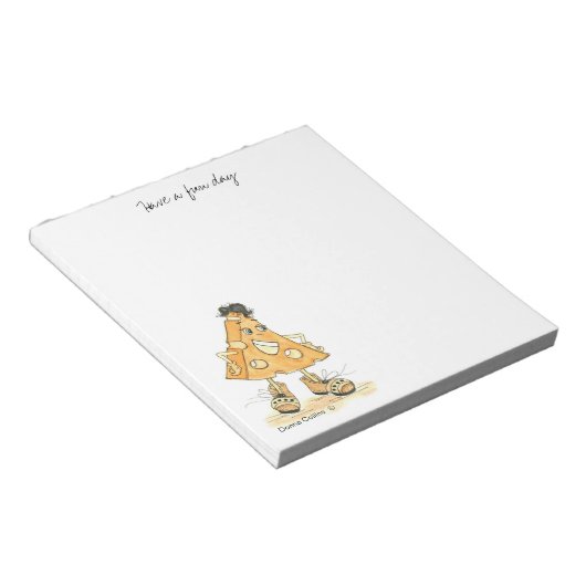 Kaas Cartoon note pad Notitieblok (Schuin)