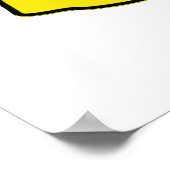 Kaas de dag grappig eten woordspeling poster (Hoek)