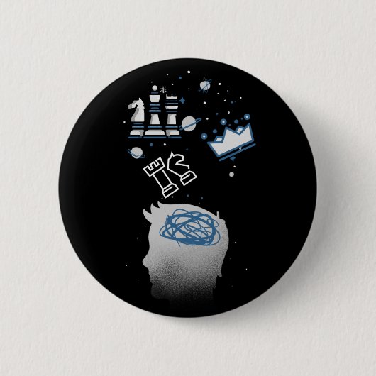 Kaas design ronde button 5,7 cm (Voorkant)