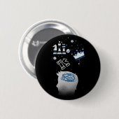 Kaas design ronde button 5,7 cm (Voorkant /achterkant)