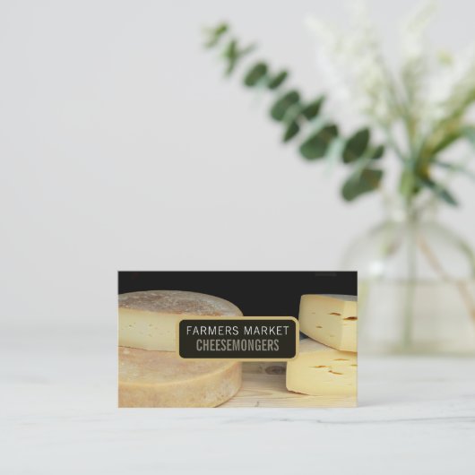 Kaas display, Cheesemonger Visitekaartje (Staand voorkant)
