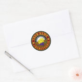 Kaas & Druiven Charcuterie Logo Sjabloon Ronde Sticker (Envelop)