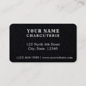 Kaas & Druiven Charcuterie Logo Sjabloon Visitekaartje (Achterkant)