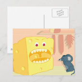 Kaas Eats Mouse Briefkaart (Voorkant / Achterkant)