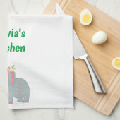 Kaas Elephant Mouse Kitchen Hand Towel Theedoek (Quarter Fold)
