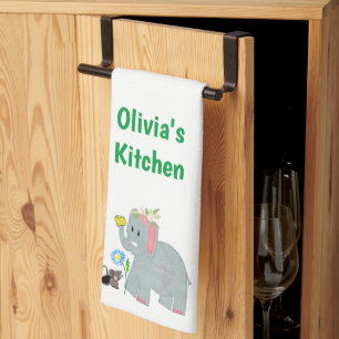 Kaas Elephant Mouse Kitchen Hand Towel Theedoek