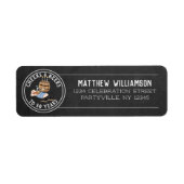 Kaas en bier 50e verjaardag wit op het karton etiket (Voorkant)