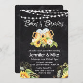 Kaas en bier Chalkboard Couples Shower Kaart (Voorkant / Achterkant)