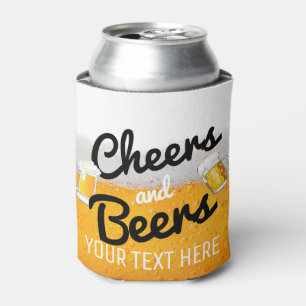 Kaas en bier Foamy Icy Cold Beer Blikjeskoeler