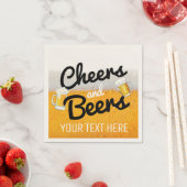 Kaas en bier|Foamy Icy Cold Beer Servet (Insitu)