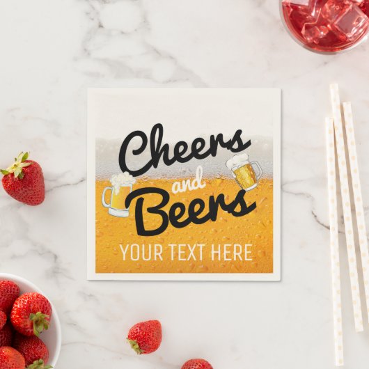Kaas en bier|Foamy Icy Cold Beer Servet (Insitu)