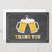 Kaas en bier Mok Chalkboard Bedankkaart (Voorkant / Achterkant)