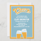 Kaas en bier naar geboortiedagen kaart (Voorkant)