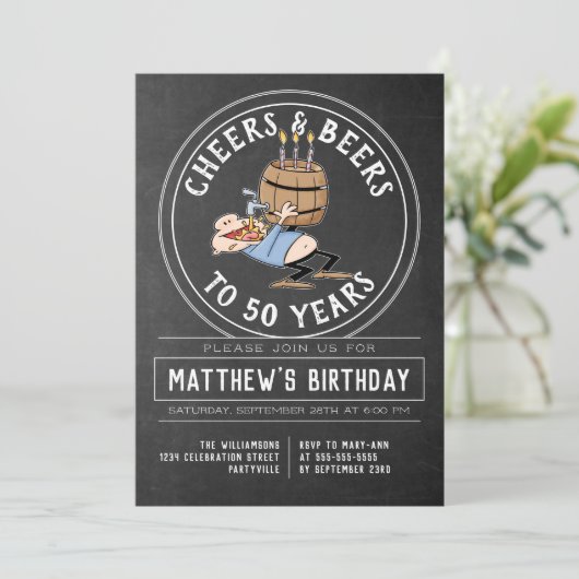 Kaas en bier op zaterdag kaart (Staand voorkant)