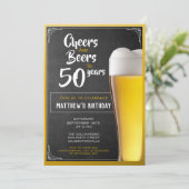 Kaas en bier op zaterdag kaart (Staand voorkant)