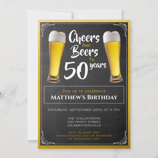 Kaas en bier op zaterdag kaart (Voorkant)