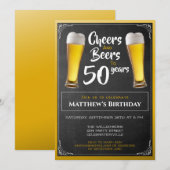 Kaas en bier op zaterdag kaart (Voorkant / Achterkant)