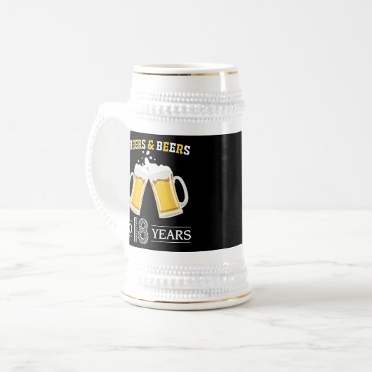 Kaas en bier tot 18 jaar bierpul (Voorkant links)